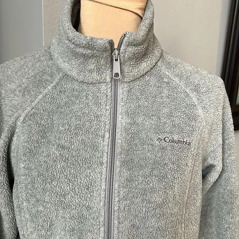 Columbia Gray Benton Zip Up Fleece - Picture 7 of 8